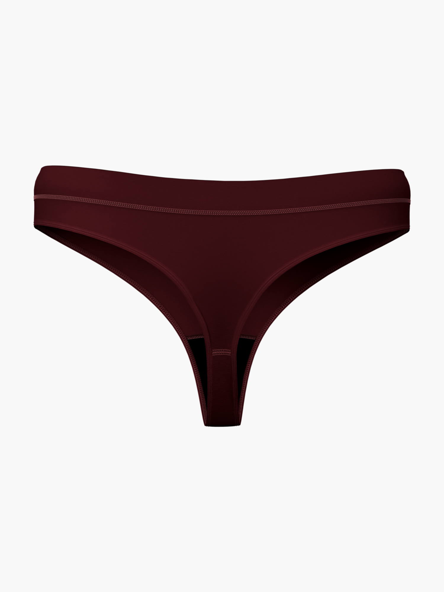 Classic Højtaljet G-streng i Dark Plum
