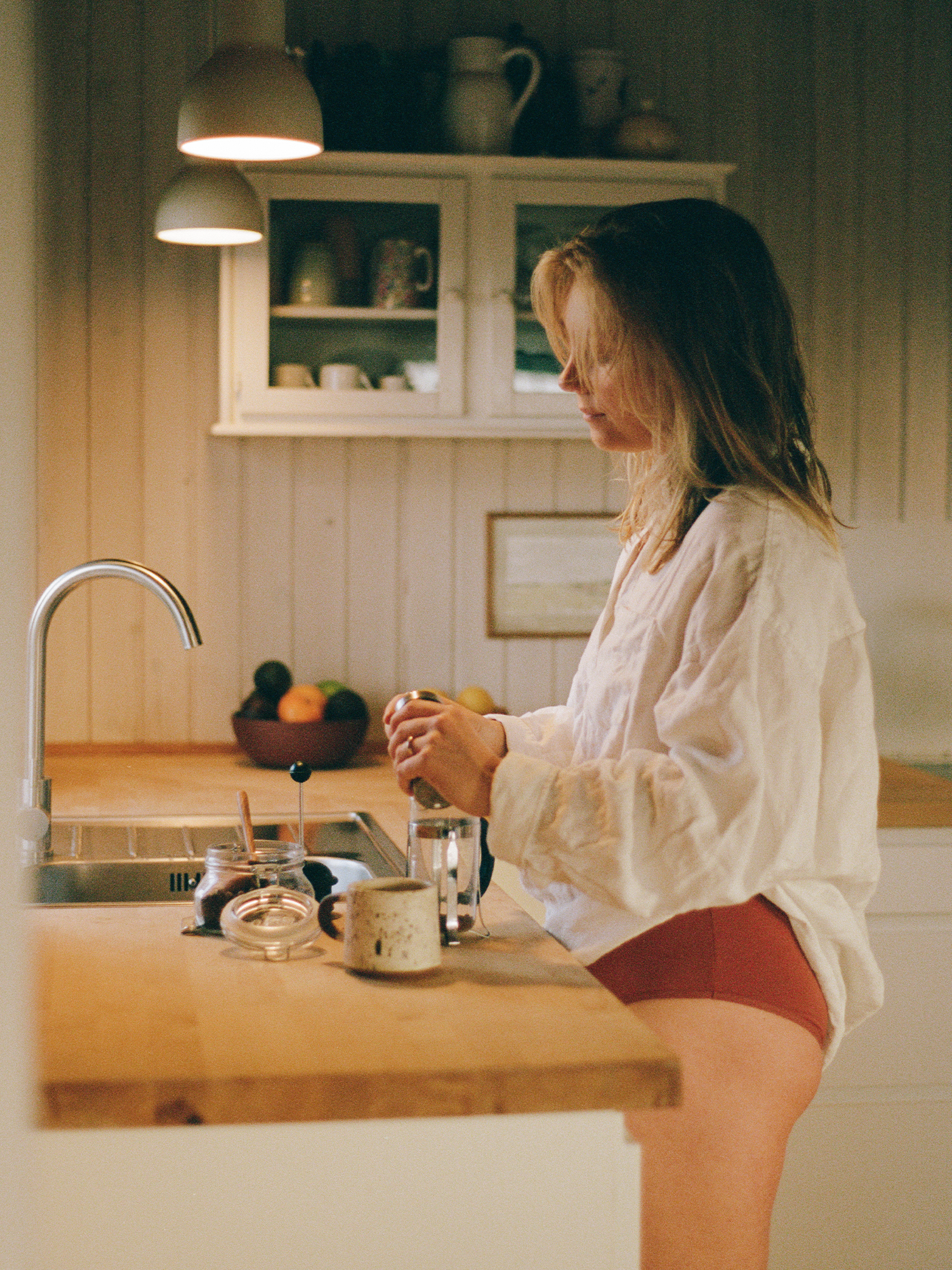 Tencel™ High Waist i Red Clay