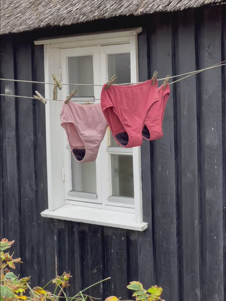 Indlæs video: Tencel™ Brief i Dusty Pink
